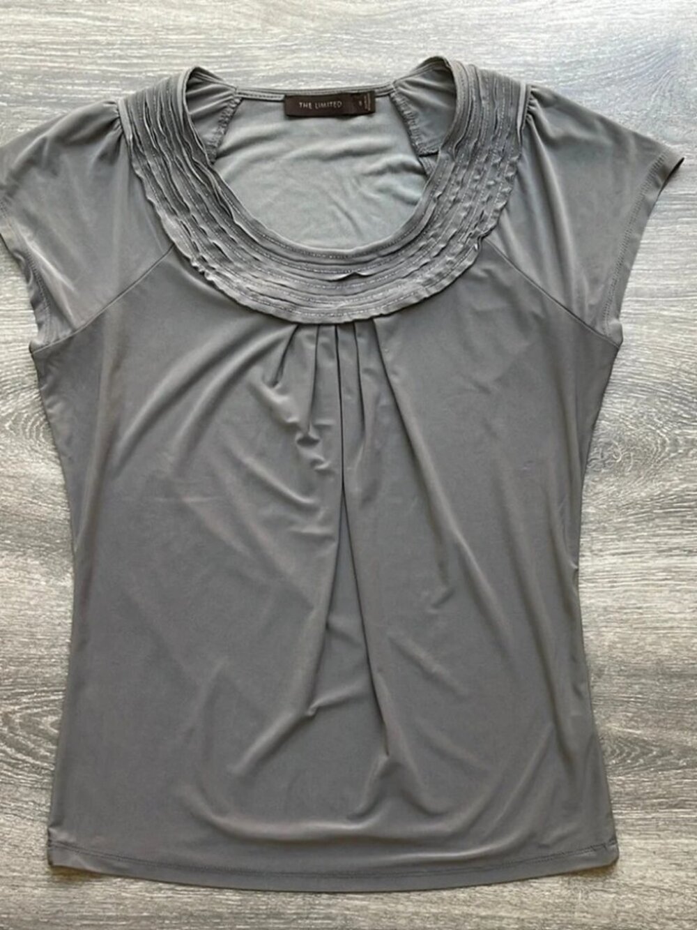 The Limited Charcoal Gray Blouse